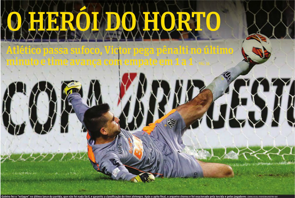 Goleiro fez o "milagre" no último lance da partida, que não foi nada fácil, e garantiu a classificação do time alvinegro. Após o apito final, o arqueiro chorou e foi ovacionado pela torcida e pelos jogadores.